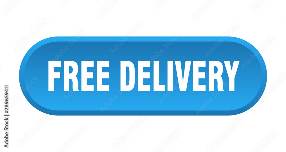 free delivery button. free delivery rounded blue sign. free delivery free delivery button. free delivery rounded blue sign. free delivery