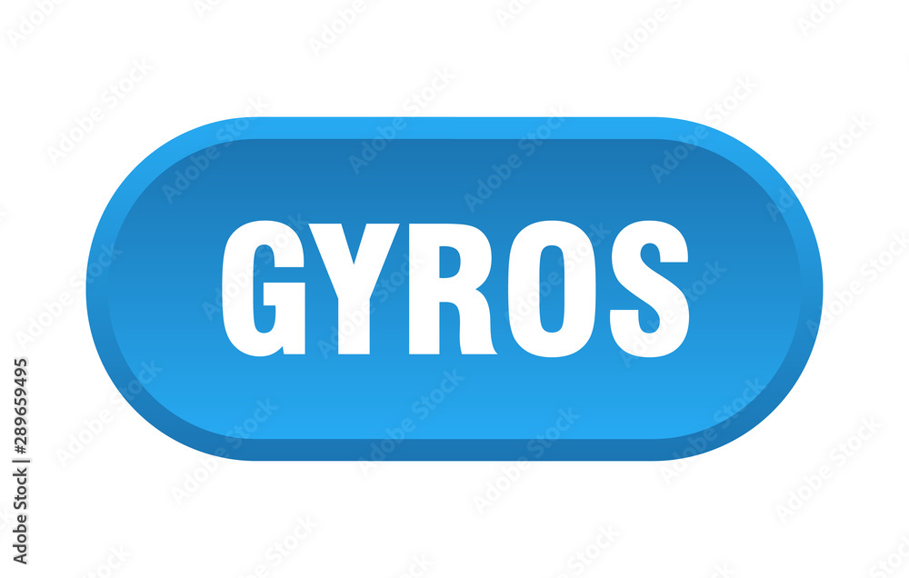 gyros button. gyros rounded blue sign. gyros gyros button. gyros rounded blue sign. gyros