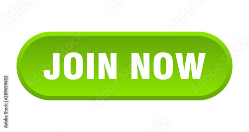 join now button. join now rounded green sign. join now