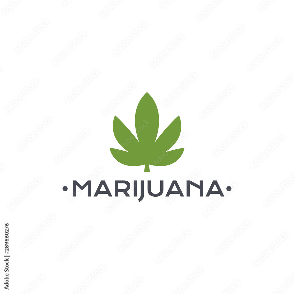 Medical marijuana and cannabis logo vector, green hemp leaves Medical marijuana and cannabis logo vector, green hemp leaves