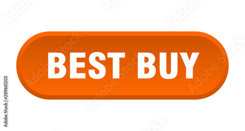 best buy button. best buy rounded orange sign. best buy