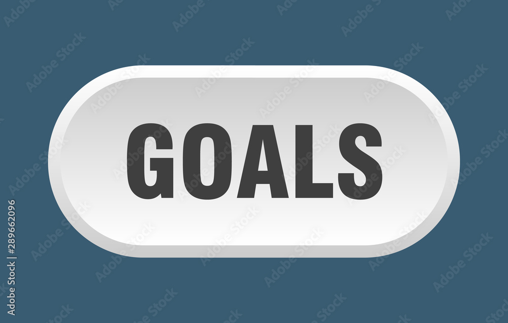 goals button. goals rounded white sign. goals goals button. goals rounded white sign. goals