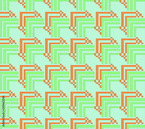 Modern abstract geometric shape fabric pattern design and for decorative background and wallpaper 