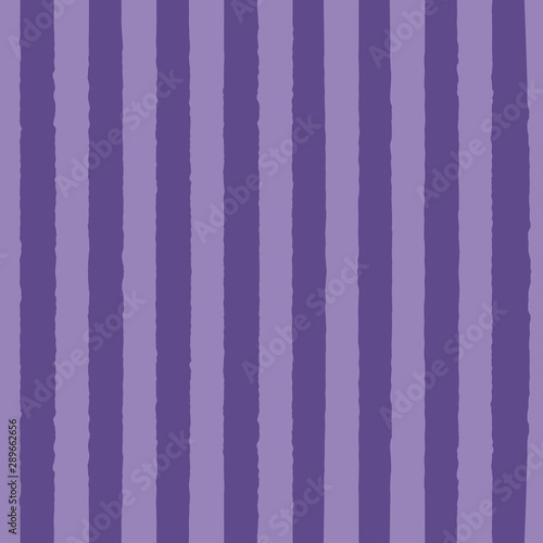 Hand drawn seamless vector pattern with vertical stripes, light on a bright violet background. Flat style design. Concept for children textile print, wallpaper, wrapping paper, holiday decor