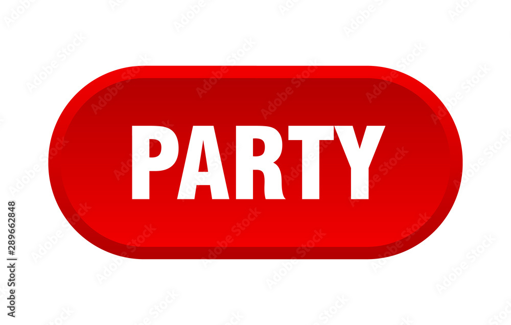 party button. party rounded red sign. party party button. party rounded red sign. party
