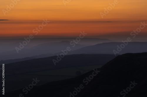 Wallpaper Mural Sunset over the Peak district Derbyshire England Torontodigital.ca