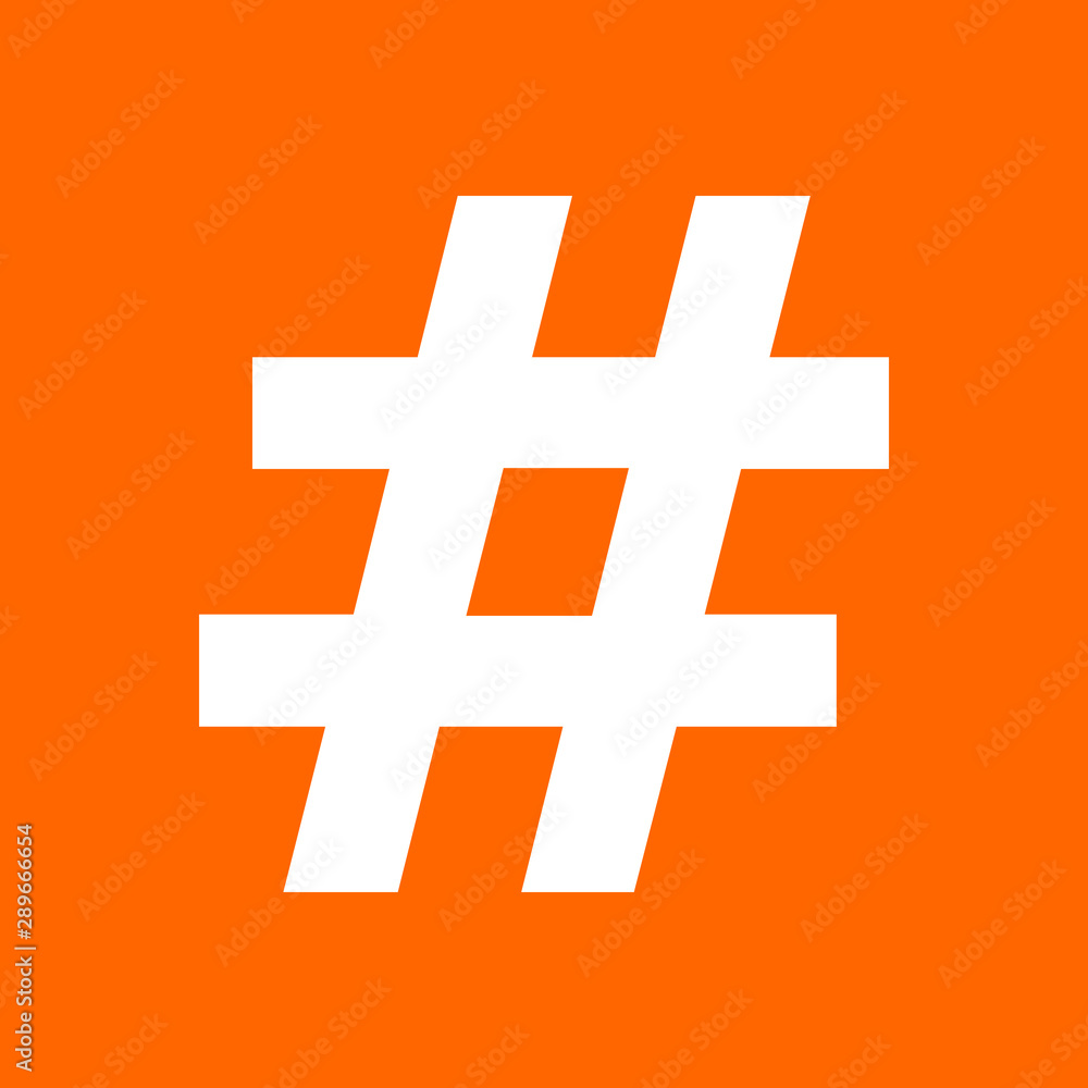 Fototapeta premium Hashtag und Hintergrund