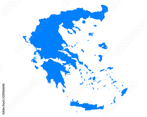 Karte von Griechenland
