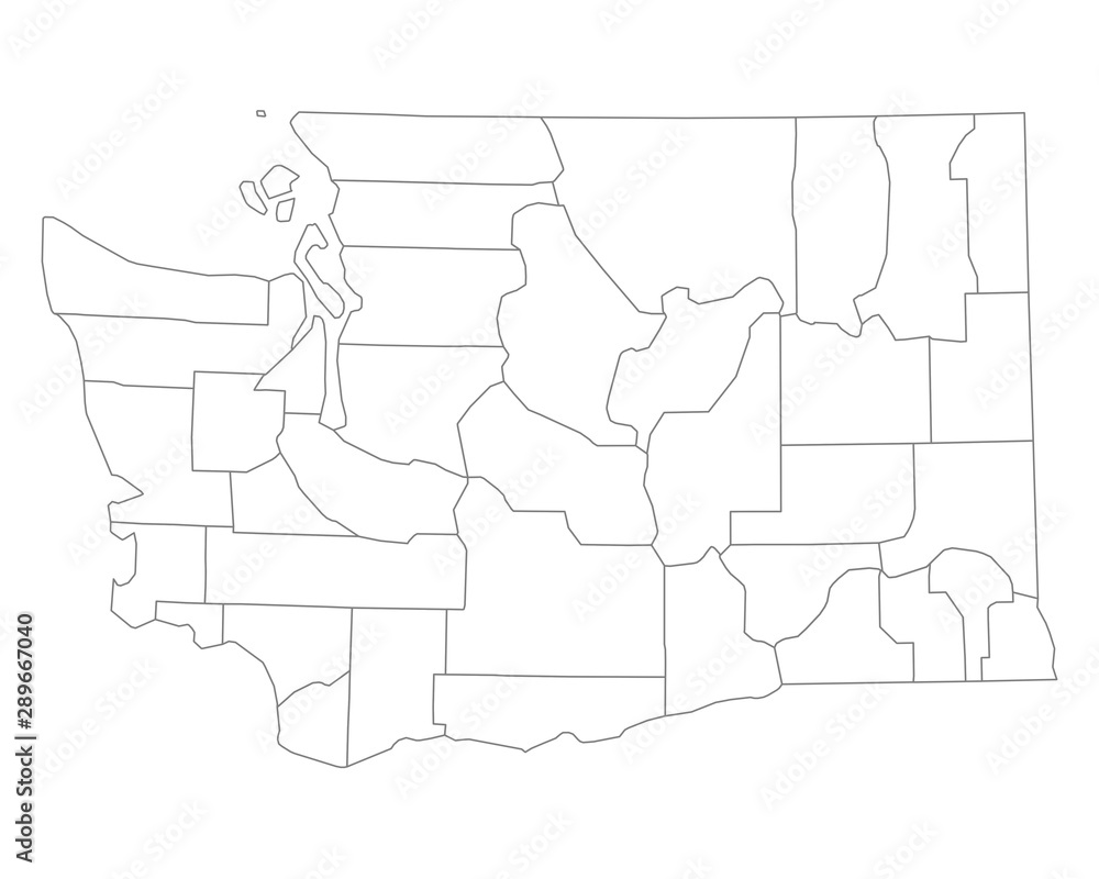 Karte von Washington