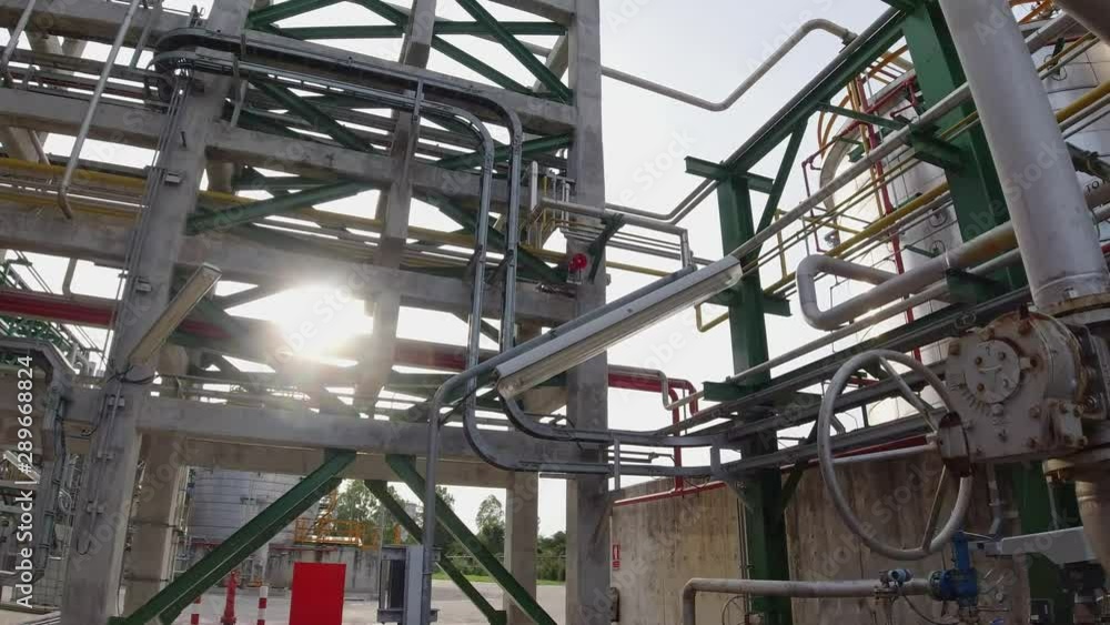 Complex engineering structure of oil and gas refinery plant Complex engineering structure of oil and gas refinery plant