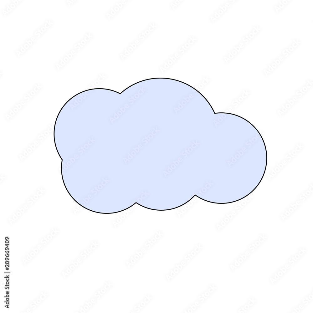 Cloud icon vector, eps10