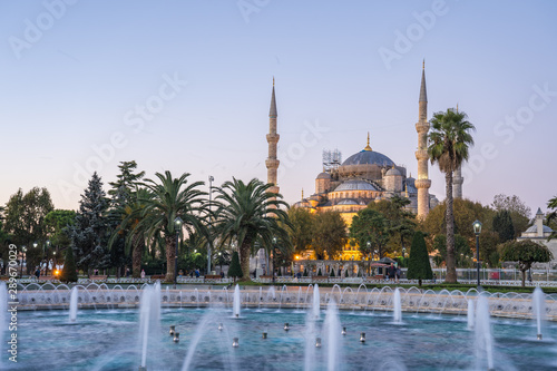 Sultan Ahmed Mosque in Istanbul city, Turkey