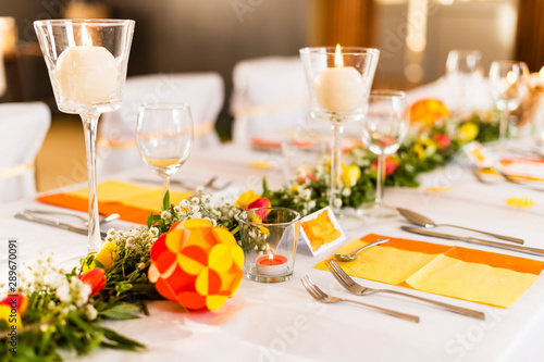 wedding table setting