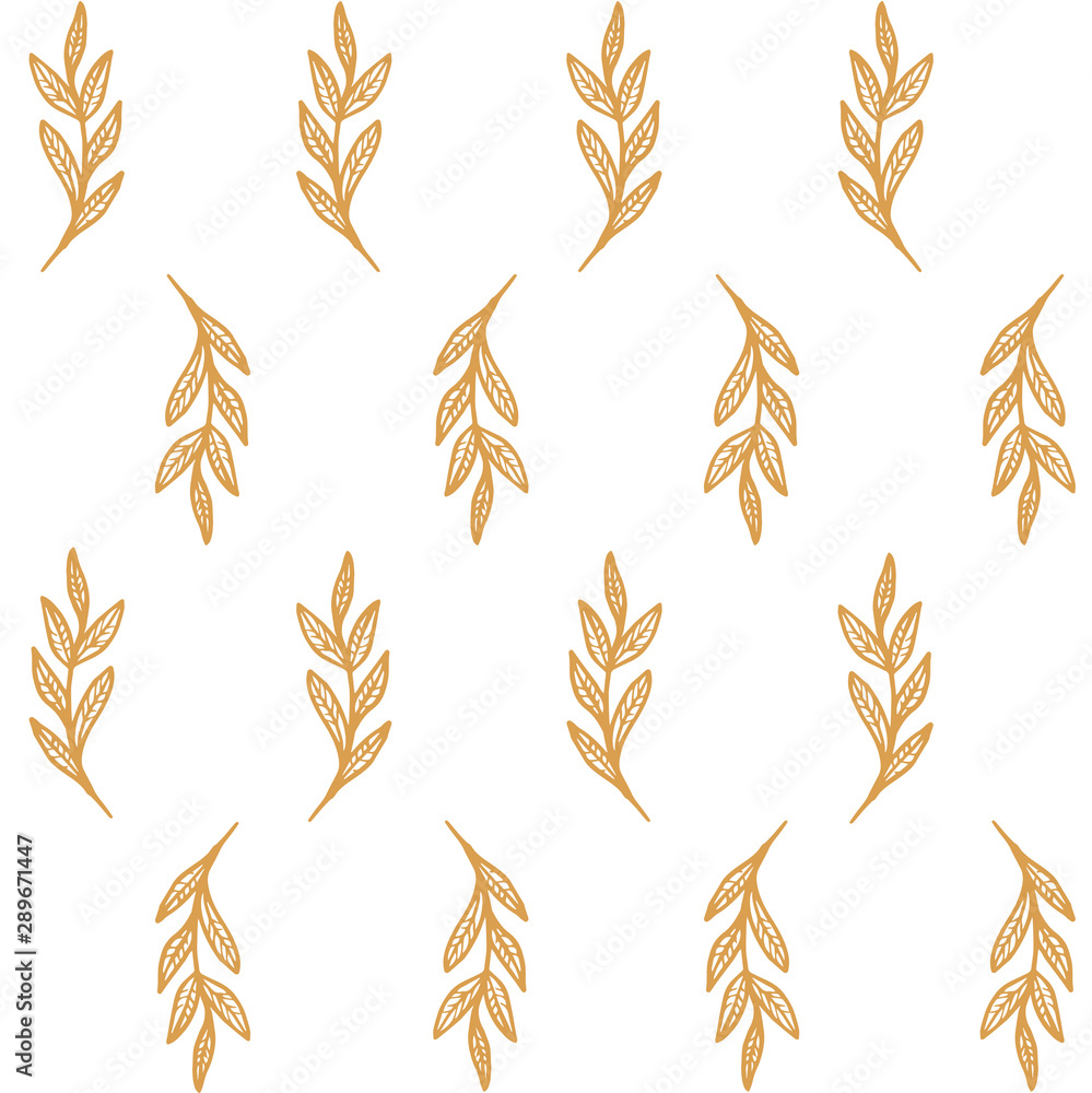 golden leaf seamless vector pattern golden leaf seamless vector pattern