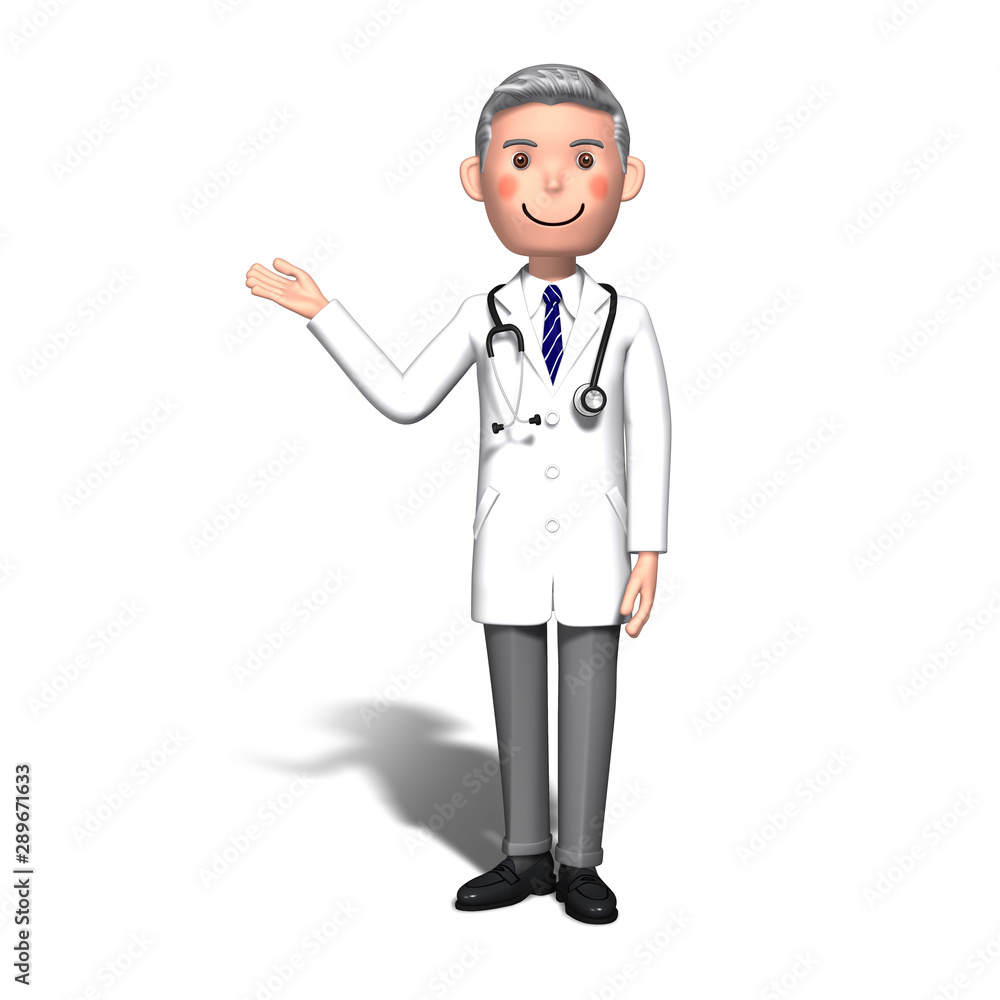 Doctor recommendations with 3d rendering Doctor recommendations with 3d rendering