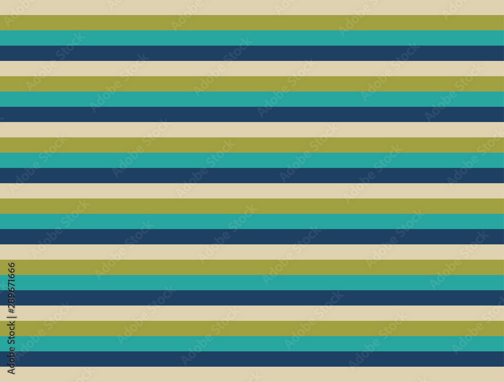 Navy, Aqua Olive and Tan Stripes Navy, Aqua Olive and Tan Stripes