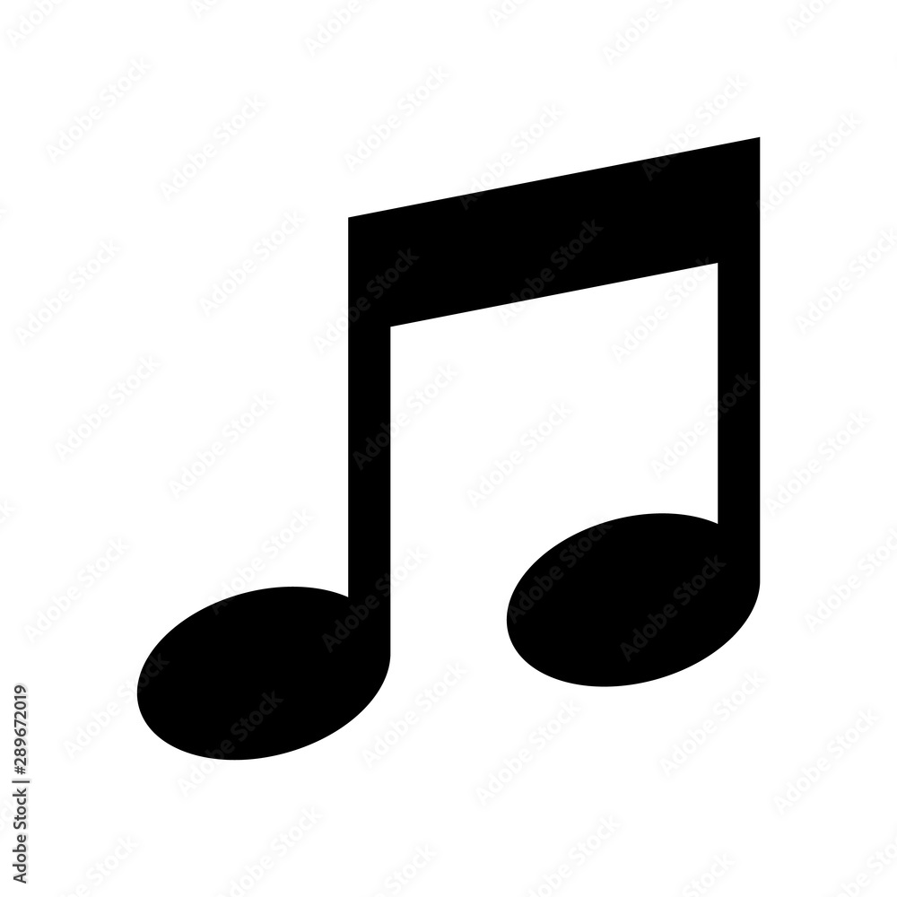 Music icon vector design isolated on white background Music icon vector design isolated on white background