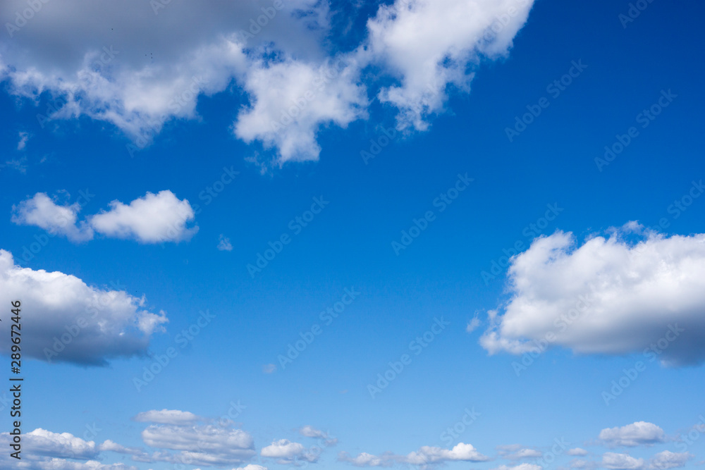 blue sky with white clouds