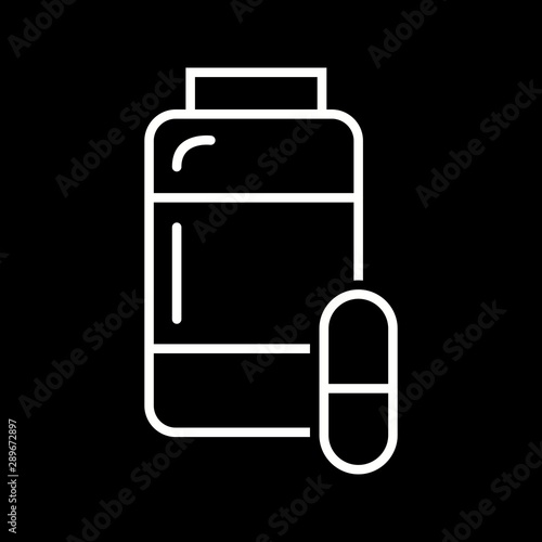 Beautiful medicines vector line icon