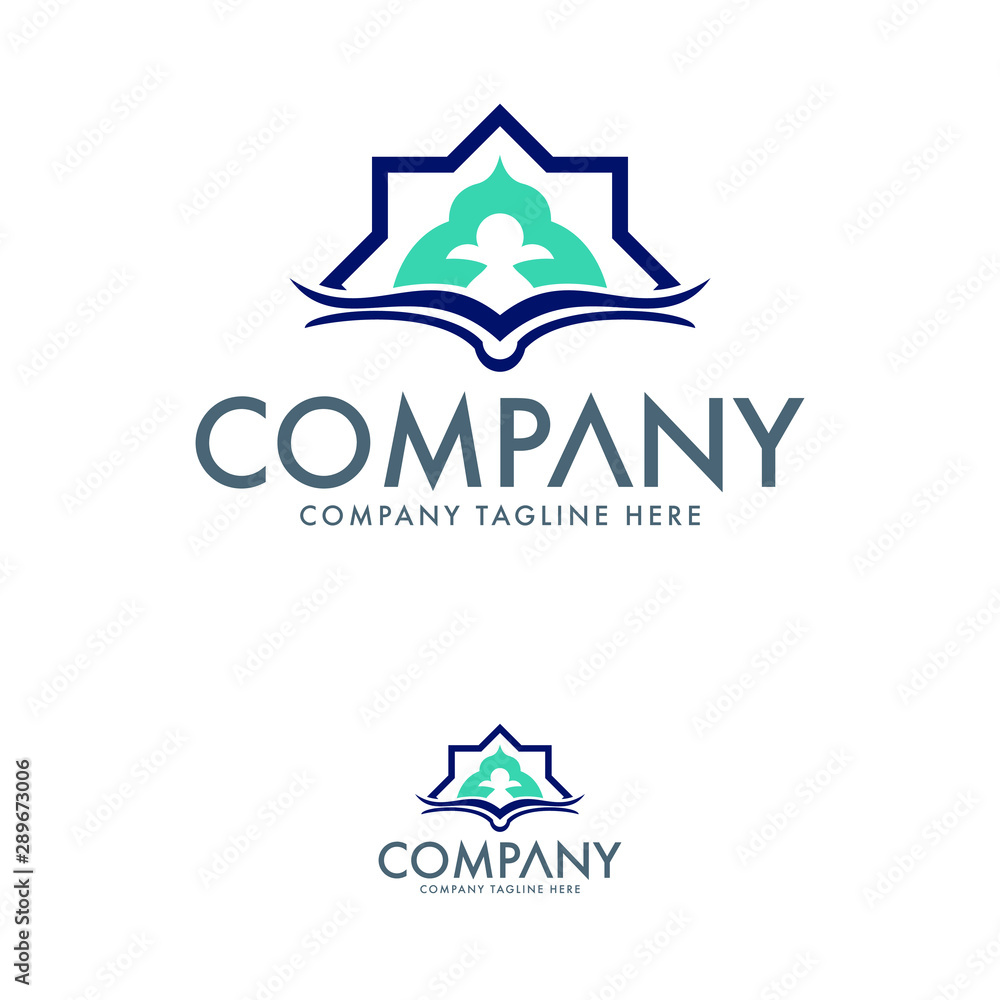 Fototapeta premium Islamic Logo Template. Mosque logo
