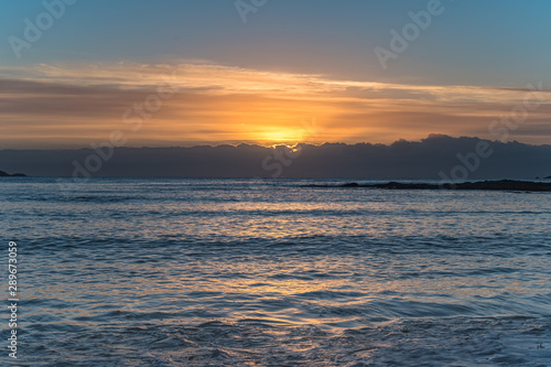 Colourful Streaky Clouds Sunrise Seascape