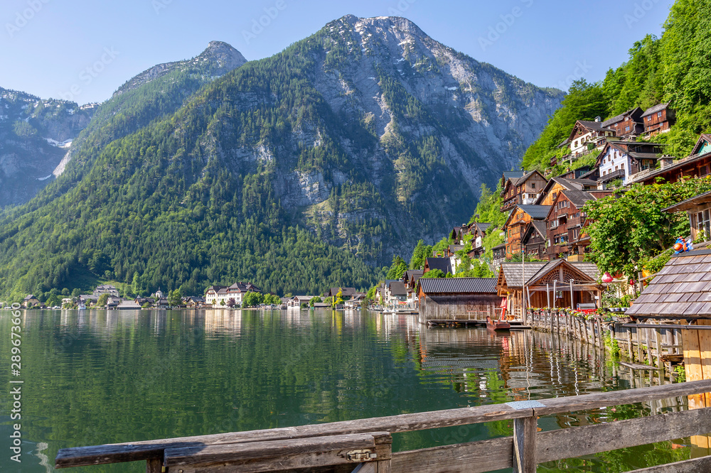 Fototapeta premium Village in the Mountains