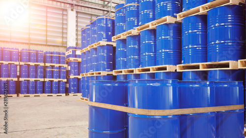 Barrel tank in warehouse