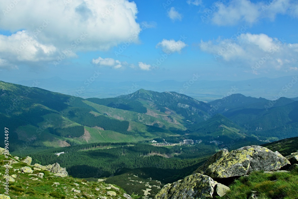 Slovakia-view of Jasna from the Journey of the Heroes of SNP near Chopok peak in the Low Tatras