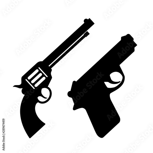 Weapon gun vector icon