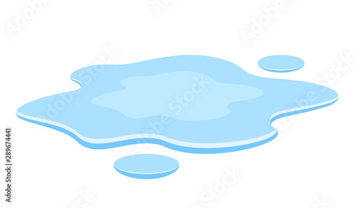 Canvas Print Water spill vector illustration