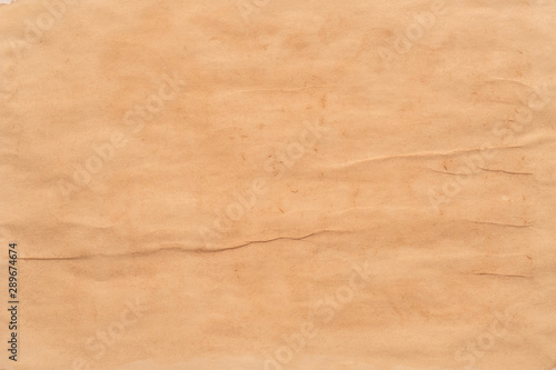 Blank brown old paper sheet. Antique style. Abstract art background. Copy space.