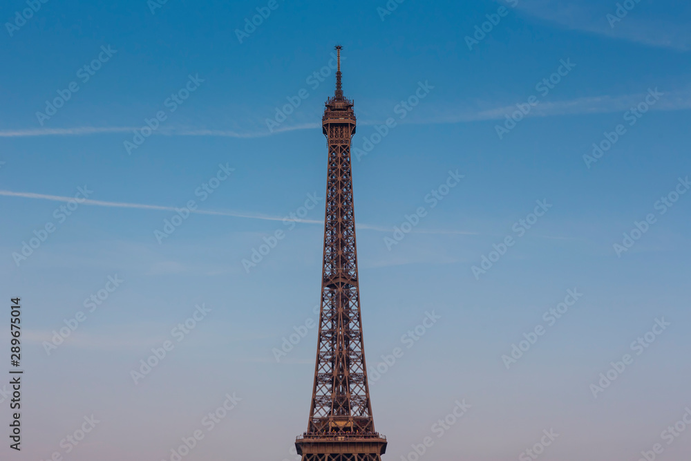 Eiffel Tower, a wrought-iron lattice tower on the Champ de Mars in Paris, France. Eiffel Tower, a wrought-iron lattice tower on the Champ de Mars in Paris, France.