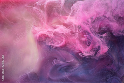 Mist cloud background. Mysterious aura. Purple abstract fume.