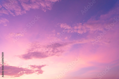 Beautiful clouds sky. Sunset sky. Gradient Sky pink and purple.jpg © yaangsgap