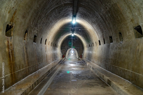Abandoned tunnel, 2 world war, architecture, minimalism