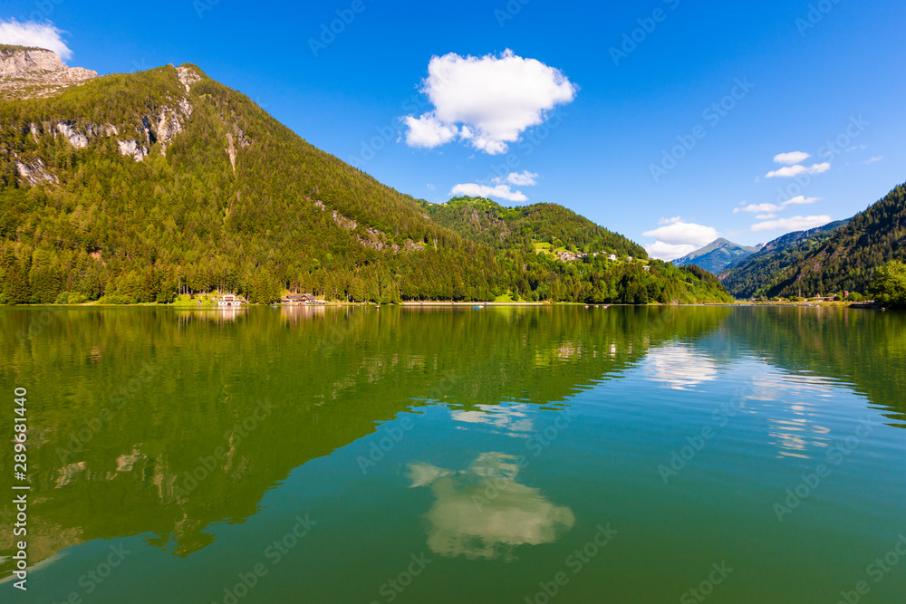 Lake of Alleghe in the Dolomites