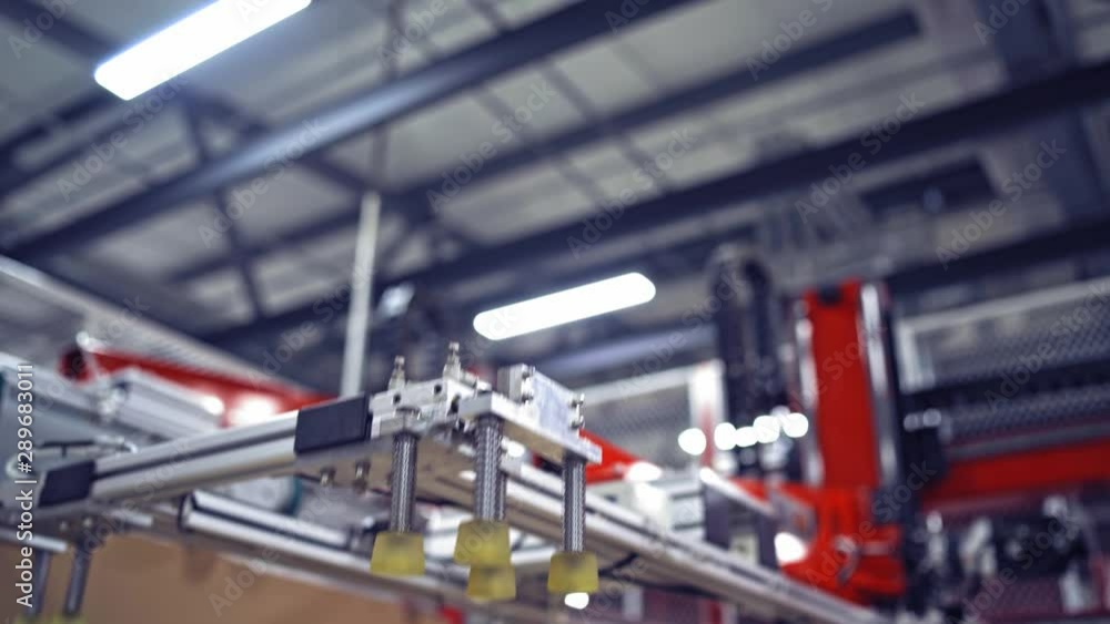 Special devices for making solar cells indoors. Automated equipment inside the modernized factory for doing photovoltaic panels. Special devices for making solar cells indoors. Automated equipment inside the modernized factory for doing photovoltaic panels.