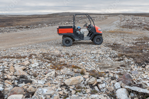 ATV on an Arctic Tundra Road