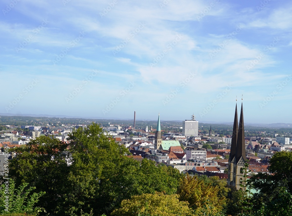 view from the city Bielefeld