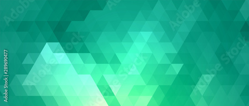 abstract triangle pattern shapes in turquoise colors