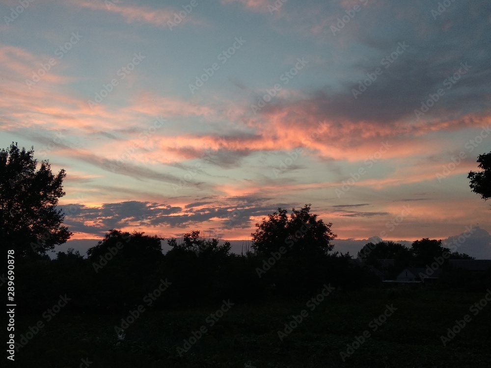 Obraz premium sunset in the mountains