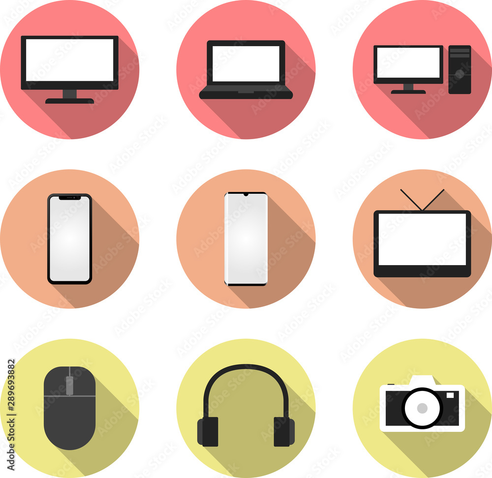 Icon sets about computers and IT. Icon sets about computers and IT.