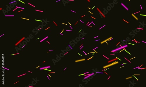 Confetti during holiday celebration