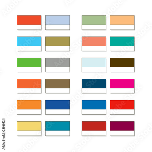 Free Download Aquarelle palette, Artistic paint set, Watercolor catalogue swatches, pigment samples. - GFXLoad