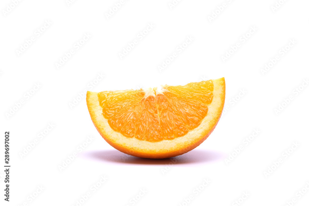 Orange juice putting on white background in food and fruit concept. Orange juice putting on white background in food and fruit concept.