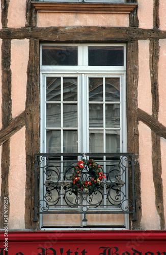 French traditional house window in Sens