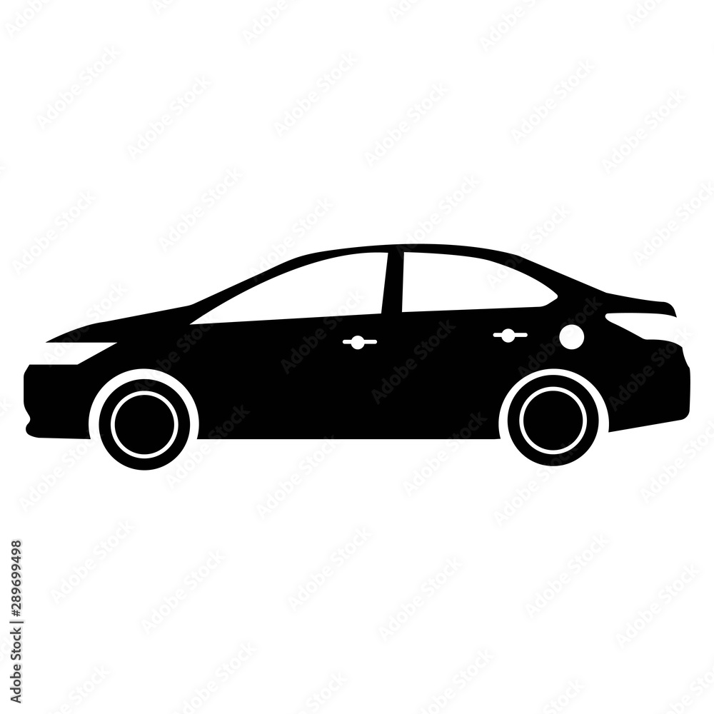 Car. monochrome icon - Vector