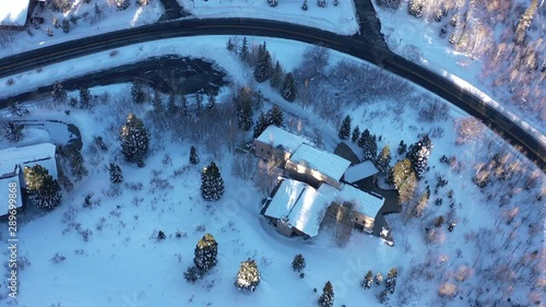 PARK CITY UTAH WINTER AERIAL 3