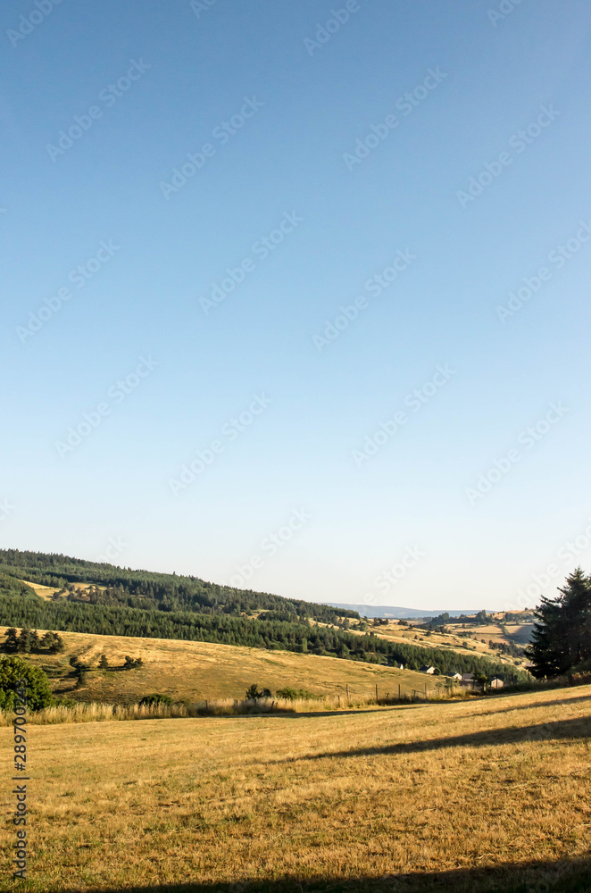 Fototapeta premium Paysage de Lozère en France