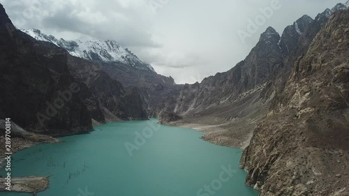 AttaAbad Lake, Hunza Drone view 